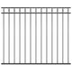 Vidaxl schuttingpaneel staal 1,7x1,5 m zwart