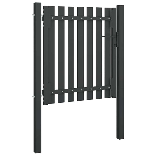 Vidaxl tuinhekpoort staal 100x75 cm antraciet