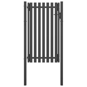 VidaXL Poort 1x2,25 m staal antraciet