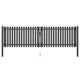 VidaXL Poort 4x1,25 m staal antraciet