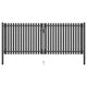 VidaXL Poort 4x1,7 m staal antraciet