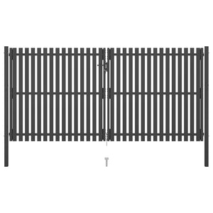 VidaXL Poort 4x2,25 m staal antraciet