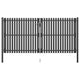 VidaXL Poort 4x2,25 m staal antraciet