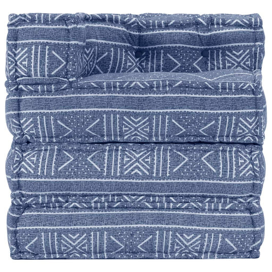 VidaXL Poef modulair stof indigo
