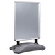 Vidaxl posterstandaard a1 waterdicht aluminiumlegering grijs