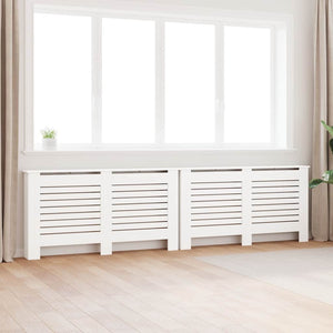 Vidaxl radiatorombouwen 2 st 152x19x81,5 cm mdf wit