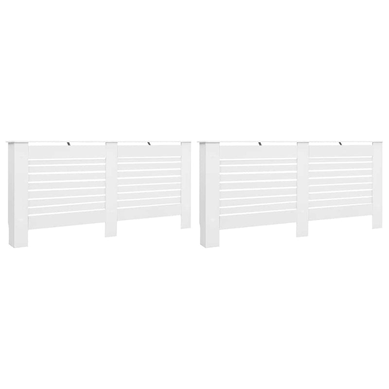 Load image into Gallery viewer, Vidaxl radiatorombouwen 2 st 172x19x81,5 cm mdf wit
