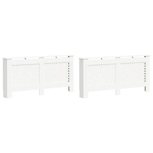 Vidaxl radiatorombouwen 2 st 172x19x81,5 cm mdf wit