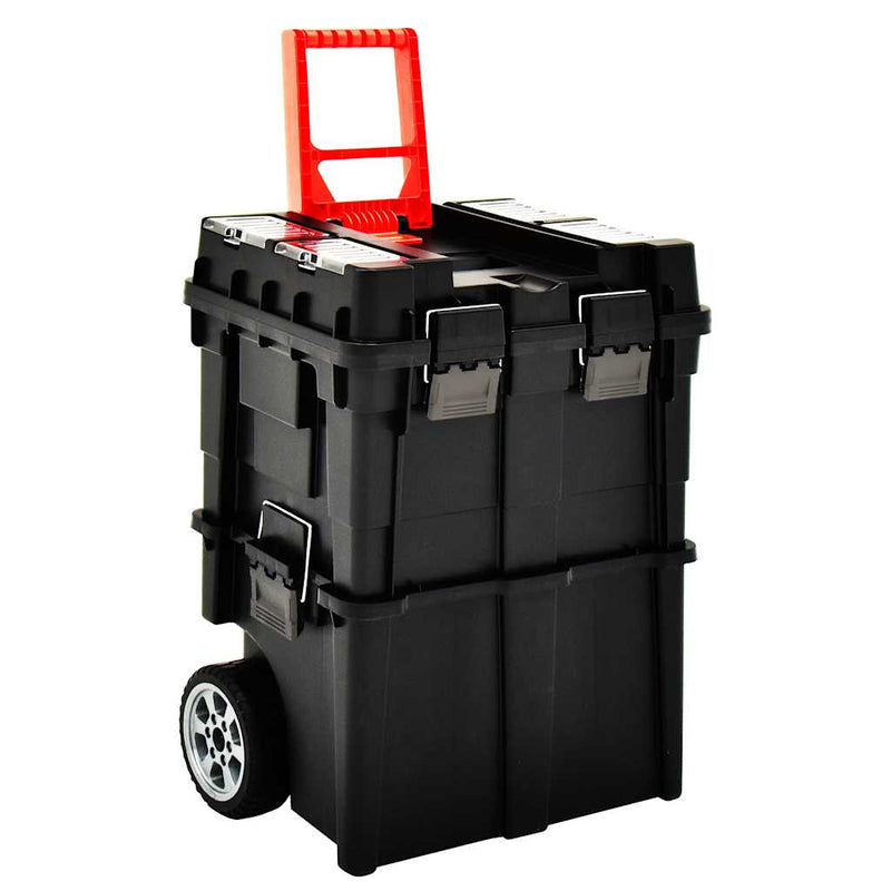 Load image into Gallery viewer, Vidaxl gereedschapstrolley met handvat 45x36x90 cm
