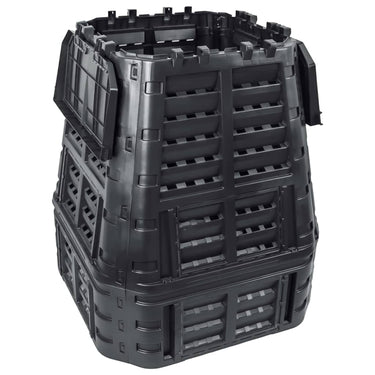 Vidaxl compostbak 740 l 93,3x93,3x113 cm zwart