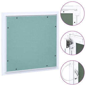 Vidaxl toegangspaneel met aluminium frame en gipsplaat 400x400 mm