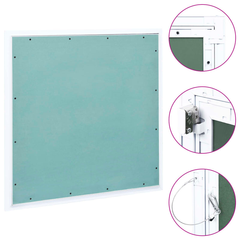 Load image into Gallery viewer, Vidaxl toegangspaneel met aluminium frame en gipsplaat 500x500 mm
