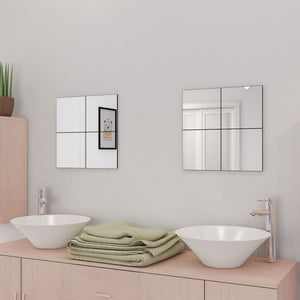 Vidaxl spiegeltegels frameloos 16 st 20,5 cm glas