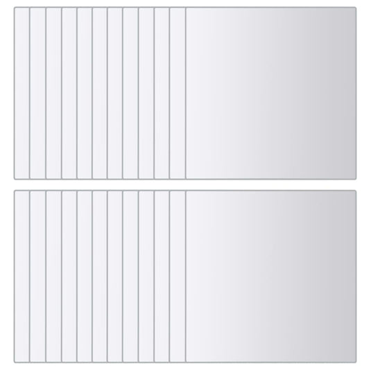 VidaXL 48 st Spiegeltegels vierkant glas