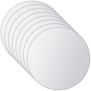 Vidaxl 16 st spiegeltegels rond glas