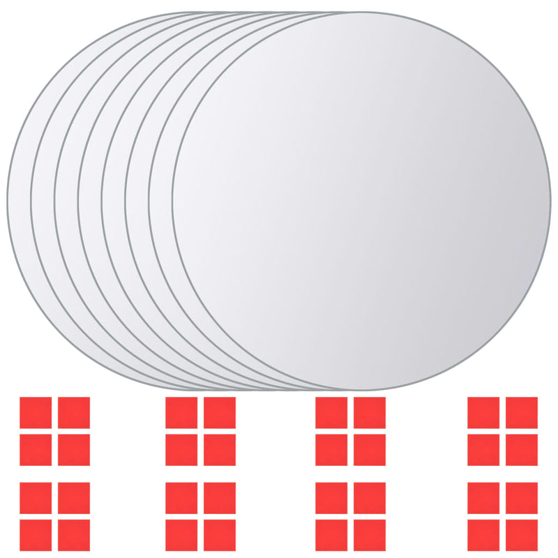 Load image into Gallery viewer, Vidaxl 16 st spiegeltegels rond glas
