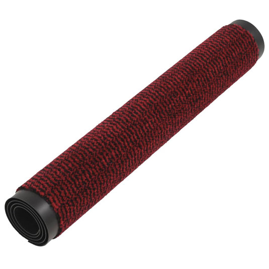 Vidaxl droogloopmatten 2 st rechthoekig getuft 80x120 cm rood