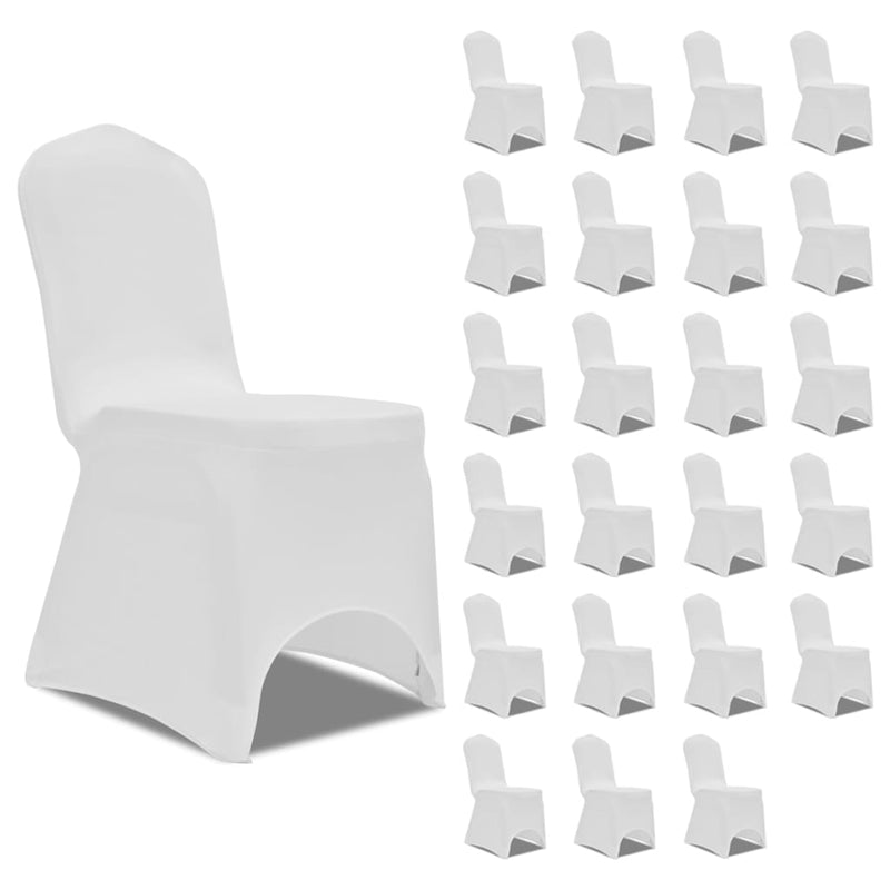 Load image into Gallery viewer, Vidaxl stoelhoezen stretch 24 st wit
