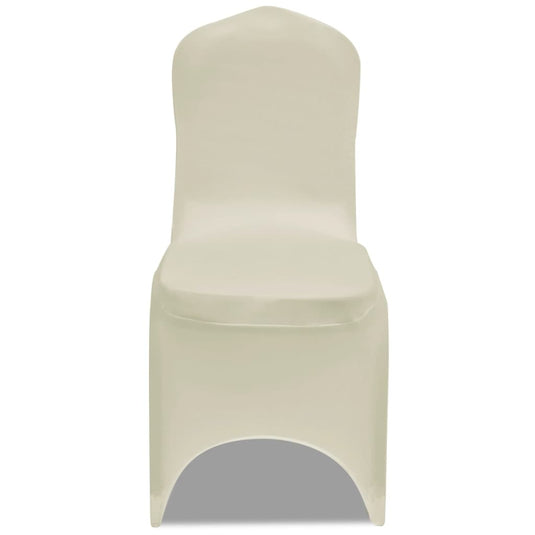 Vidaxl stoelhoezen stretch 24 st crème
