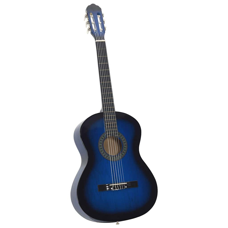 Afbeelding laden in galerijviewer, Vidaxl gitaar klassiek beginner 4 4 39 lindenhout blauw
