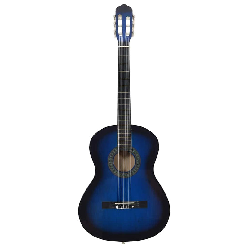 Afbeelding laden in galerijviewer, Vidaxl gitaar klassiek beginner 4 4 39 lindenhout blauw

