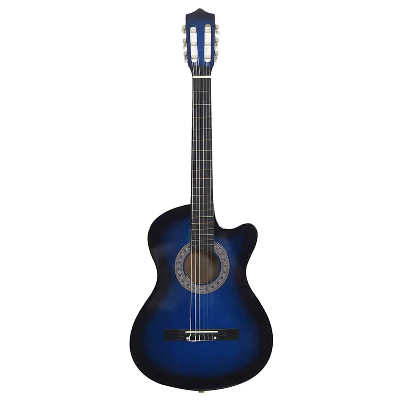 Load image into Gallery viewer, Vidaxl gitaar cutaway met 6 snaren western klassiek 38 getint blauw
