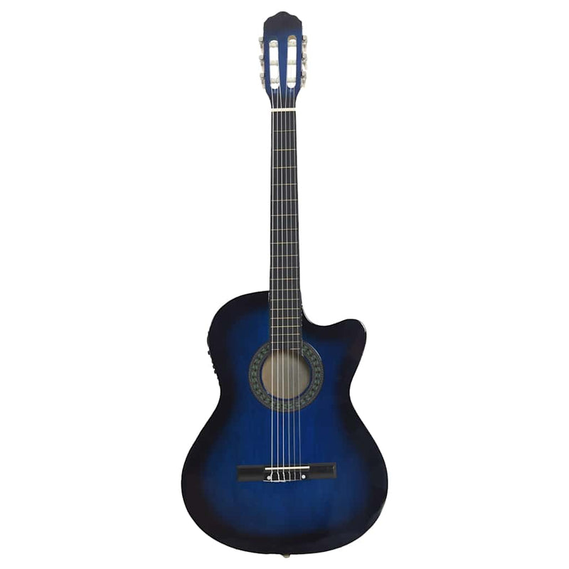 Load image into Gallery viewer, Vidaxl gitaar cutaway met equalizer 6 snaren western klassiek blauw
