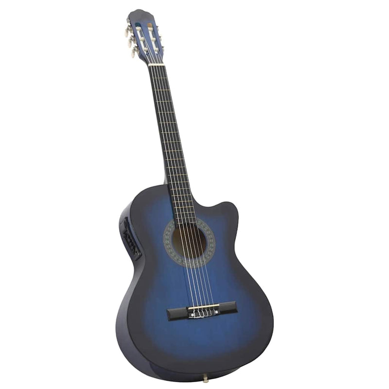 Load image into Gallery viewer, Vidaxl 12-delige gitaarset met equalizer en 6 snaren western blauw
