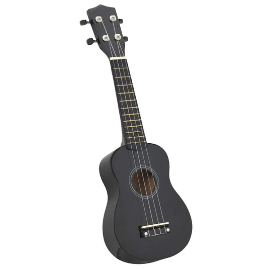 Vidaxl ukuleleset met tas voor kinderen sopraan 21'' zwart