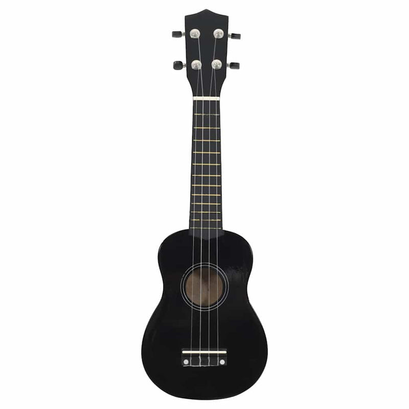 Afbeelding laden in galerijviewer, Vidaxl ukuleleset met tas voor kinderen sopraan 21'' zwart

