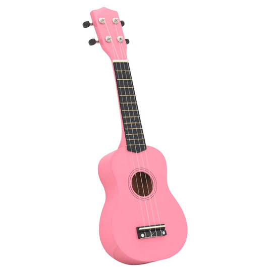 Vidaxl ukuleleset met tas voor kinderen sopraan 21'' roze