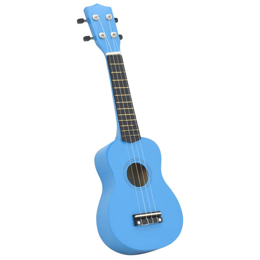Vidaxl ukuleleset met tas voor kinderen sopraan 21'' blauw