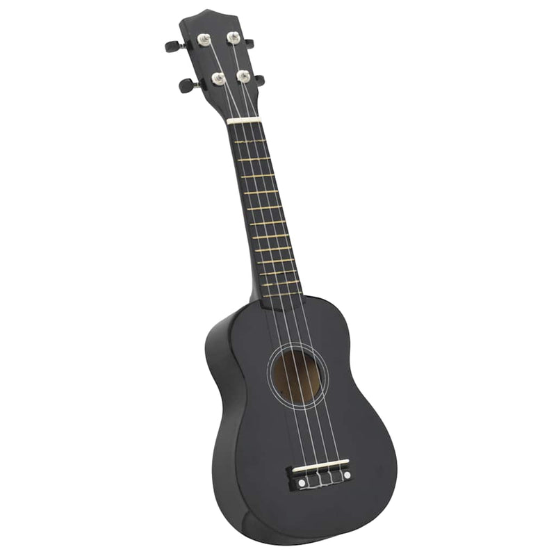 Afbeelding laden in galerijviewer, Vidaxl ukuleleset met tas voor kinderen sopraan 23'' zwart
