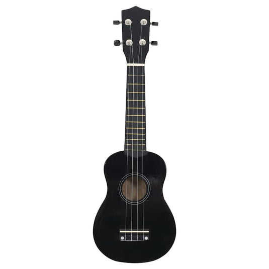 Vidaxl ukuleleset met tas voor kinderen sopraan 23'' zwart