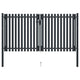 VidaXL Poort dubbel 306x220 cm staal antraciet
