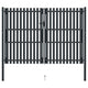 VidaXL Poort dubbel 306x250 cm staal antraciet