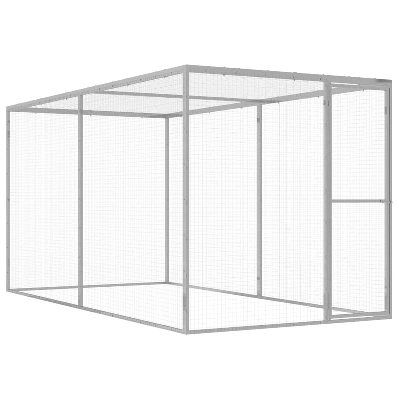 Load image into Gallery viewer, VidaXL Kattenkooi 3x1,5x1,5 m gegalvaniseerd staal
