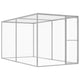 VidaXL Kattenkooi 3x1,5x1,5 m gegalvaniseerd staal