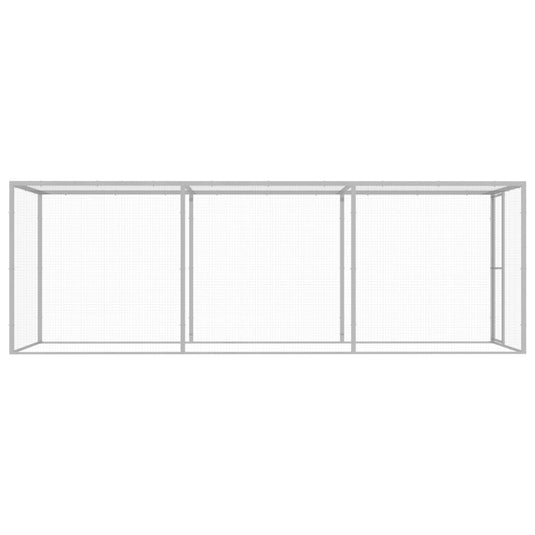 VidaXL Kattenkooi 4,5x1,5x1,5 m gegalvaniseerd staal