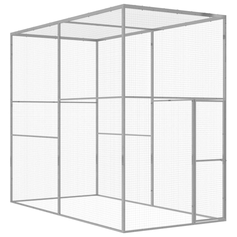 Load image into Gallery viewer, VidaXL Kattenkooi 3x1,5x2,5 m gegalvaniseerd staal
