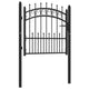 Vidaxl poort met speerpunten 100x100 cm staal zwart