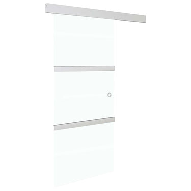 Vidaxl schuifdeur met zachte stops 76x205 cm esg-glas en aluminium
