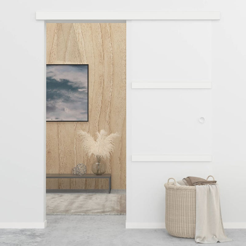 Load image into Gallery viewer, Vidaxl schuifdeur met zachte stops 76x205 cm esg-glas en aluminium
