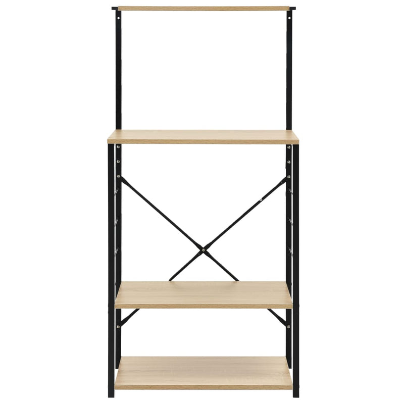Load image into Gallery viewer, Vidaxl magnetronkast 60x39,6x123 cm bewerkt hout zwart en eikenkleurig
