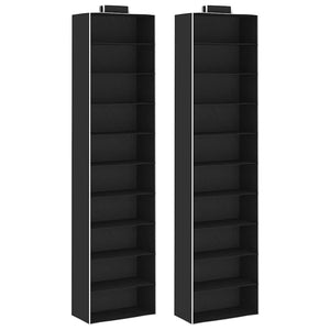 Vidaxl kledingorganisers hangend 2 st met 10 schappen stof