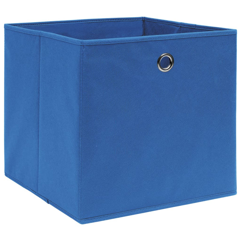 Load image into Gallery viewer, Vidaxl opbergboxen 4 st 32x32x32 cm stof blauw

