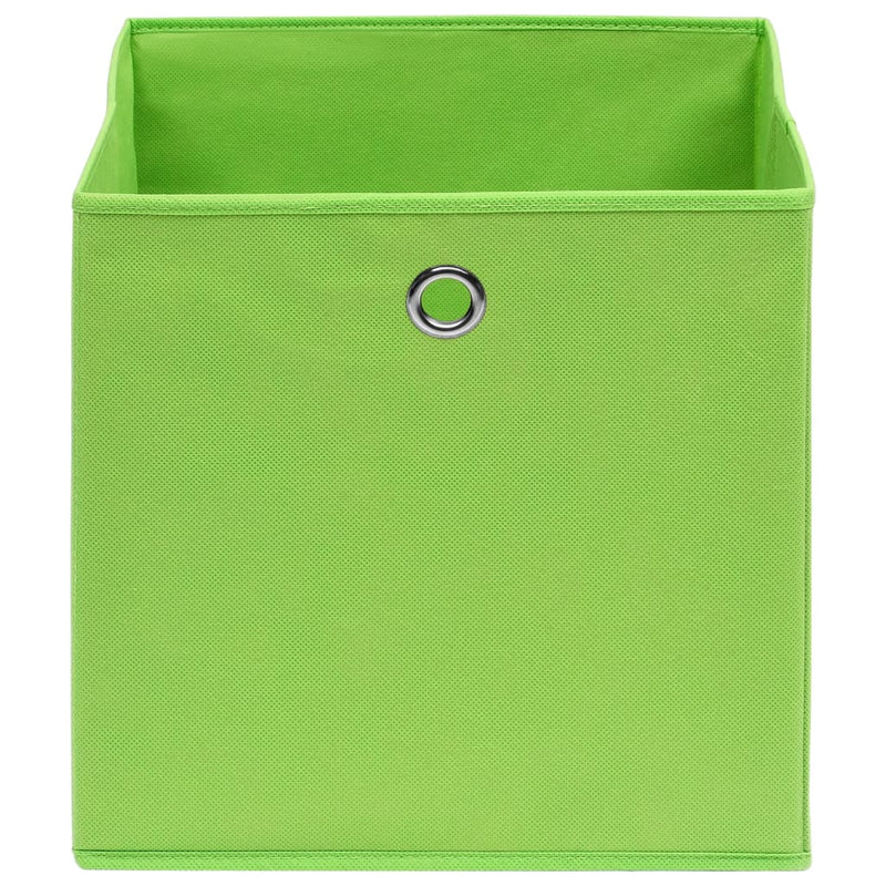 Load image into Gallery viewer, Vidaxl opbergboxen 10 st 32x32x32 cm stof groen
