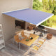 VidaXL Luifel handmatig 500x300 cm blauw en wit