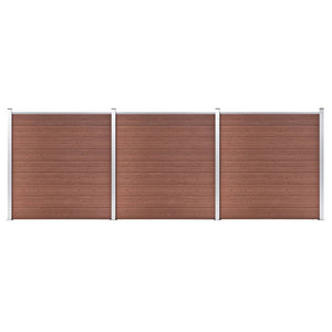 VidaXL Schutting 526x186 cm HKC bruin