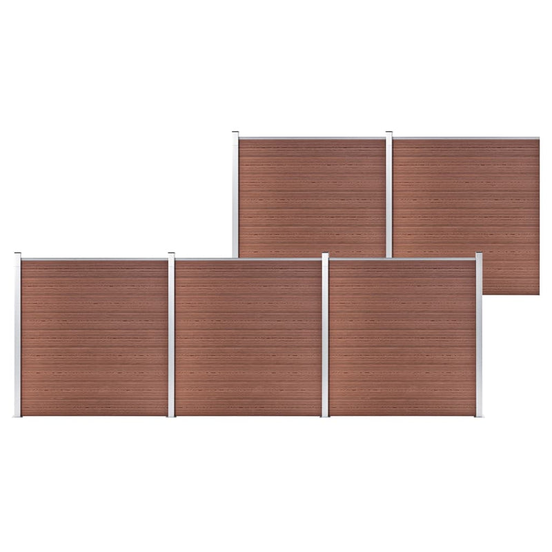 Load image into Gallery viewer, VidaXL Schutting 872x186 cm HKC bruin
